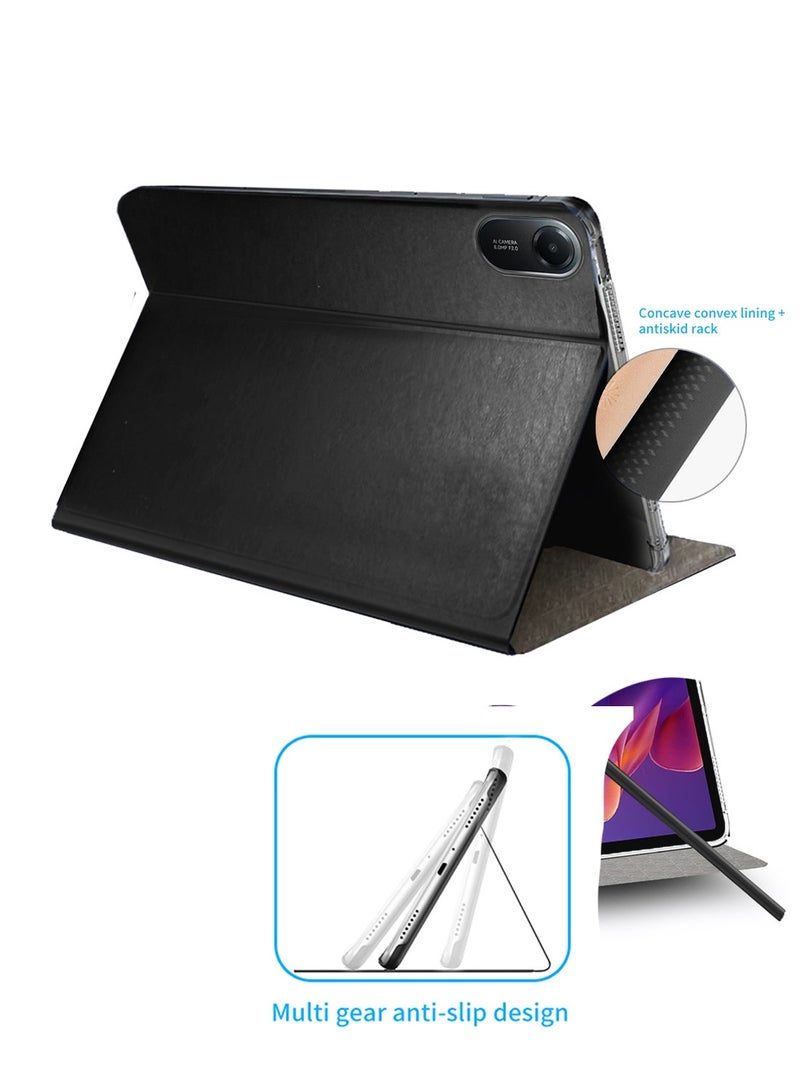 BYTER Xiaomi Redmi Pad 2 2025 (11.0 inches) Classic PU Leather Trifold Stand Flip Case Cover (TCFPSR) - Black - Image 2